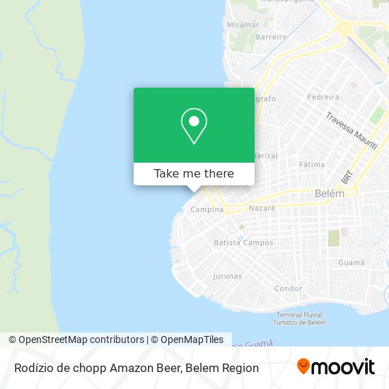 Mapa Rodízio de chopp Amazon Beer