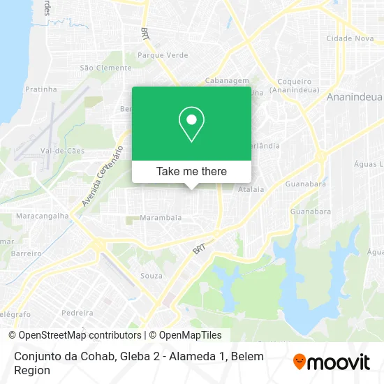 Conjunto da Cohab, Gleba 2 - Alameda 1 map