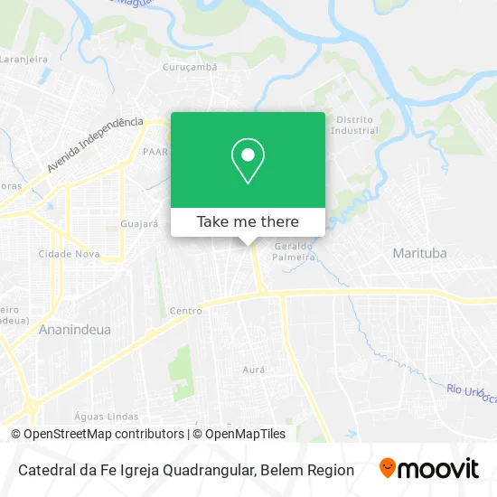 Catedral da Fe Igreja Quadrangular map