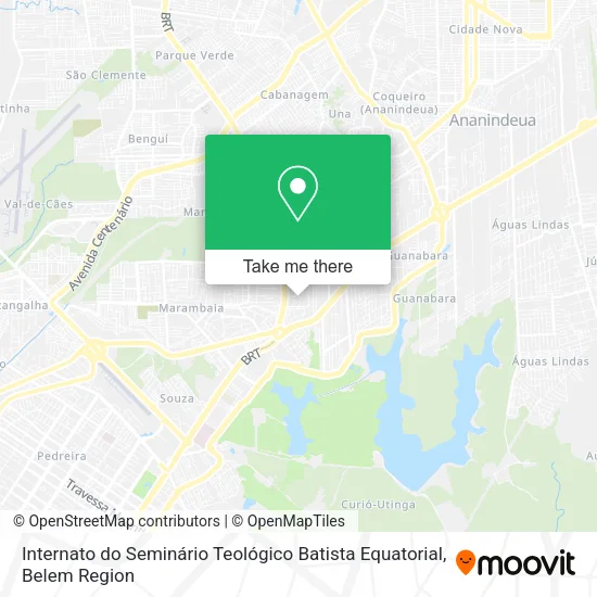 Internato do Seminário Teológico Batista Equatorial map
