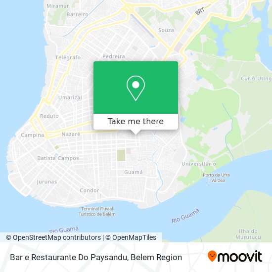 Mapa Bar e Restaurante Do Paysandu