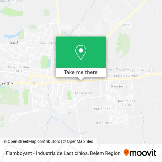 Flamboyant - Industria de Lacticínios map