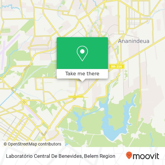 Mapa Laboratório Central De Benevides