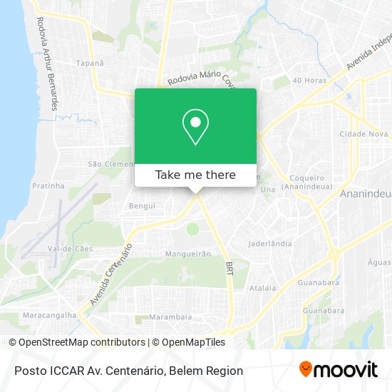 Mapa Posto ICCAR Av. Centenário