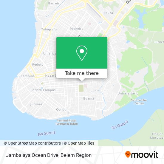 Jambalaya Ocean Drive map