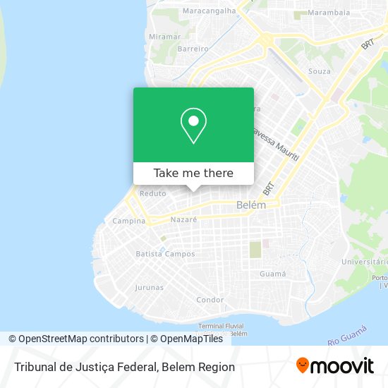 Tribunal de Justiça Federal map