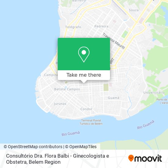 Consultório Dra. Flora Balbi - Ginecologista e Obstetra map