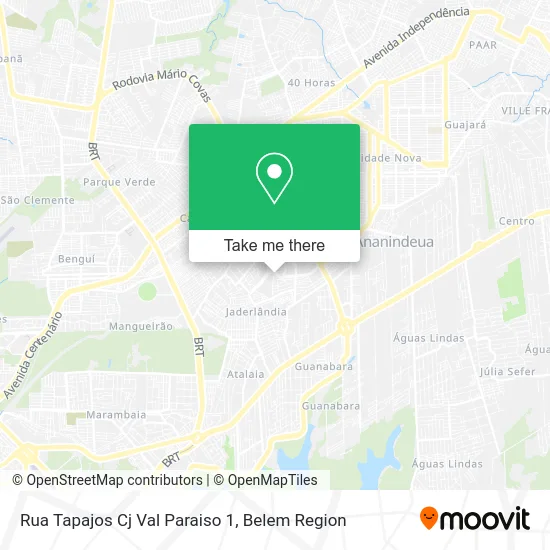 Rua Tapajos Cj Val Paraiso 1 map