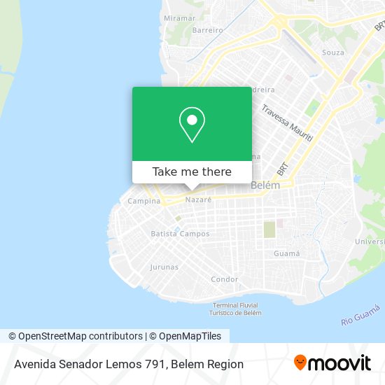 Avenida Senador Lemos 791 map