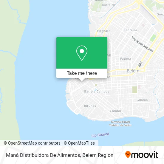 Maná Distribuidora De Alimentos map