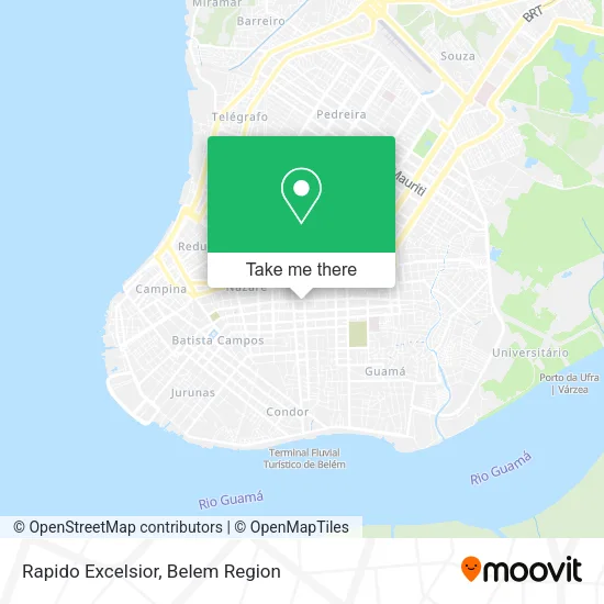 Rapido Excelsior map