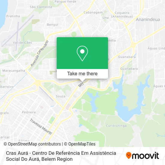 Cras Aurá - Centro De Referência Em Assistência Social  Do Aurá map