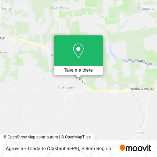 Agrovila - Trindade (Castanhal-PA) map