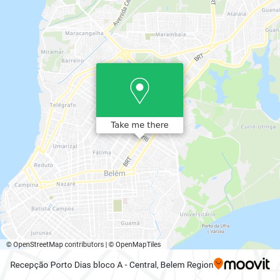 Mapa Recepção Porto Dias bloco A - Central