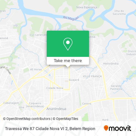 Travessa We 87 Cidade Nova VI 2 map