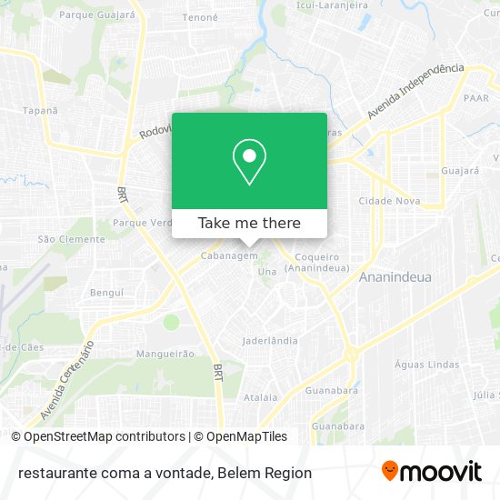 restaurante coma a vontade map