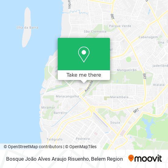Bosque João Alves Araujo Risuenho map