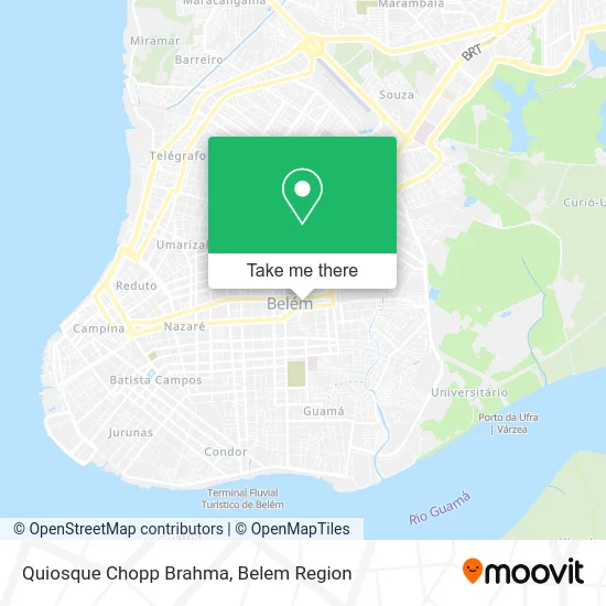 Quiosque Chopp Brahma map