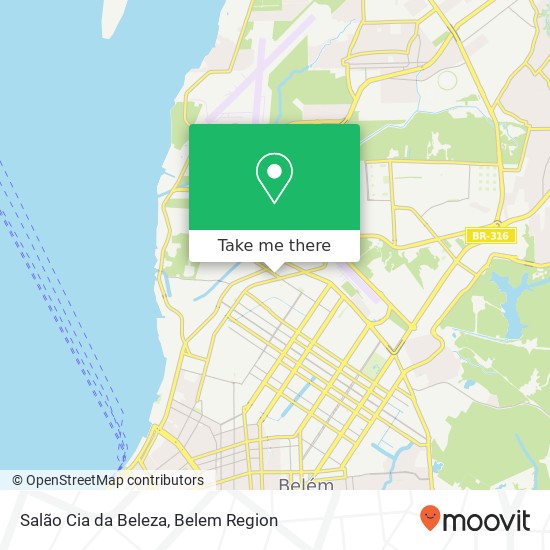 Salão Cia da Beleza map