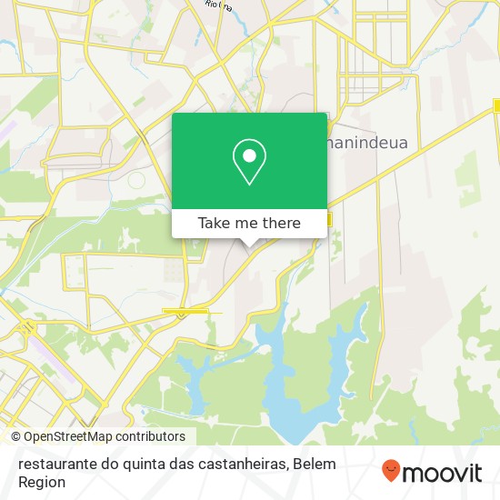 Mapa restaurante do quinta das castanheiras