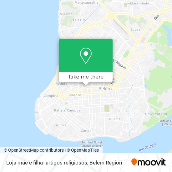 Loja mãe e filha- artigos religiosos map