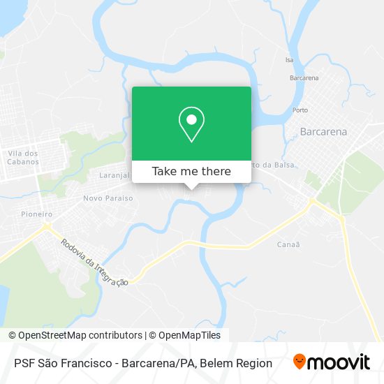 PSF São Francisco - Barcarena / PA map
