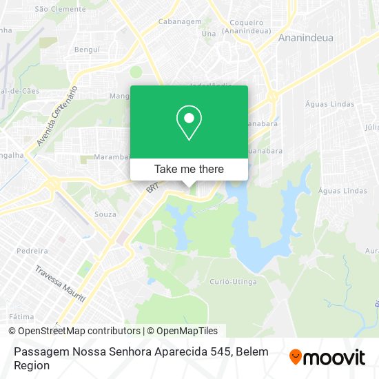 Mapa Passagem Nossa Senhora Aparecida 545