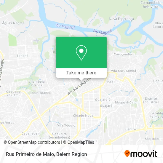 Rua Primeiro de Maio map