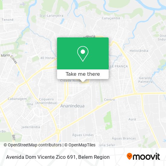 Avenida Dom Vicente Zico 691 map