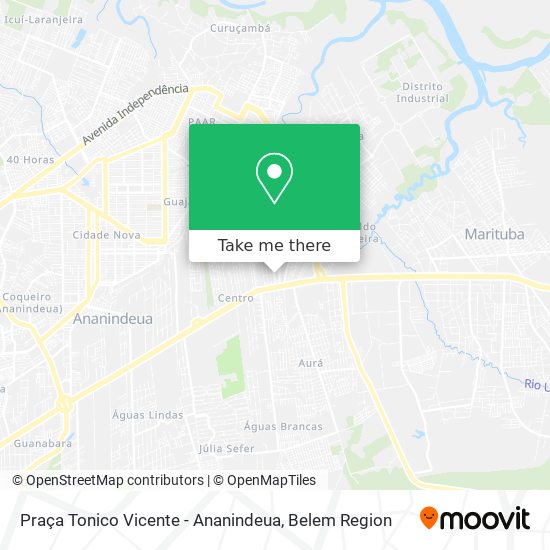 Praça Tonico Vicente - Ananindeua map