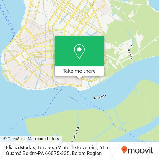 Eliana Modas, Travessa Vinte de Fevereiro, 515 Guamá Belém-PA 66075-335 map