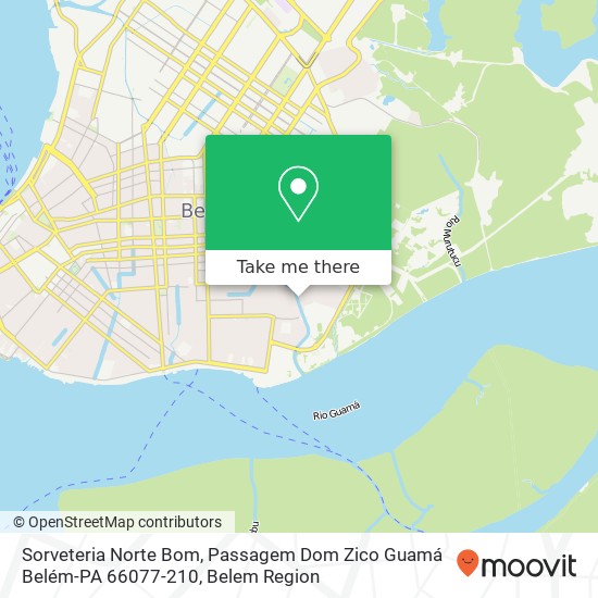 Sorveteria Norte Bom, Passagem Dom Zico Guamá Belém-PA 66077-210 map