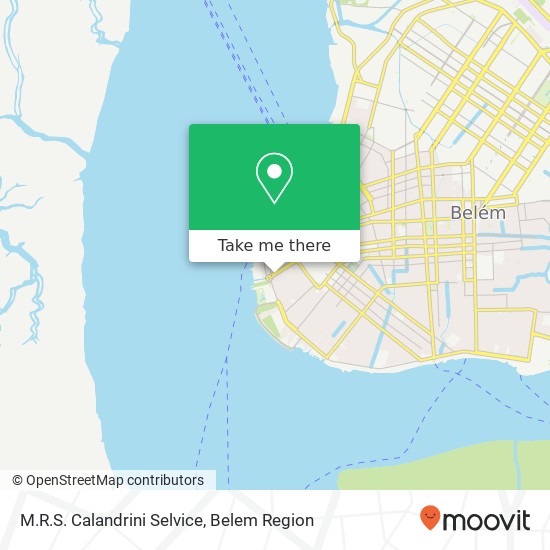 Mapa M.R.S. Calandrini Selvice, Avenida Almirante Tamandaré Cidade Velha Belém-PA 66020-020