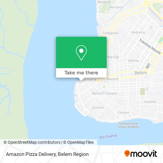 Mapa Amazon Pizza Delivery
