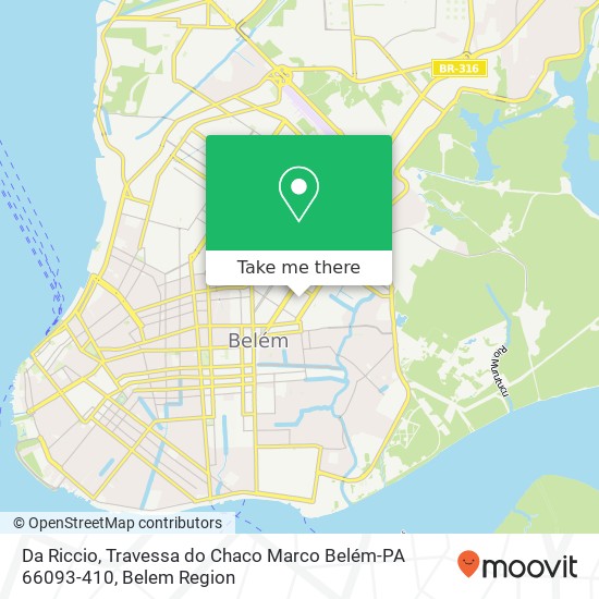 Mapa Da Riccio, Travessa do Chaco Marco Belém-PA 66093-410