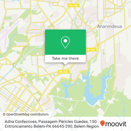 Adna Confeccoes, Passagem Péricles Guedes, 150 Entroncamento Belém-PA 66645-290 map