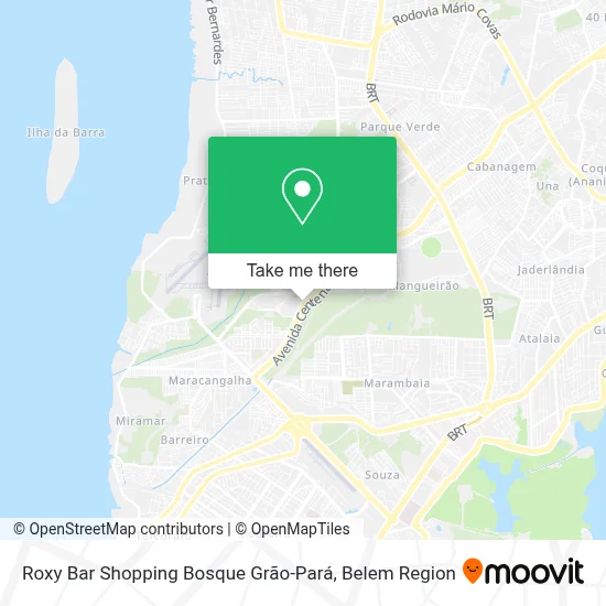 Roxy Bar Shopping Bosque Grão-Pará map