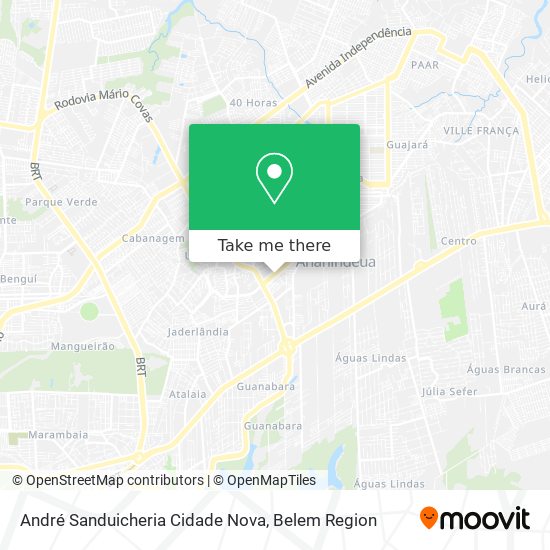 André Sanduicheria Cidade Nova map