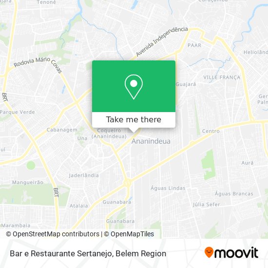 Bar e Restaurante Sertanejo map