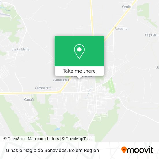 Mapa Ginásio Nagib de Benevides