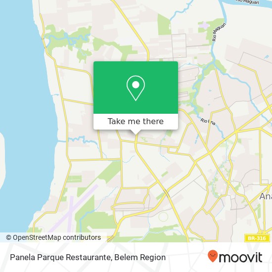Mapa Panela Parque Restaurante, Rodovia Augusto Montenegro, 4300 Outeiro Belém-PA 63843-070