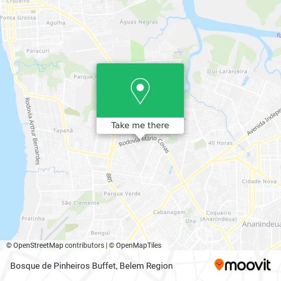 Bosque de Pinheiros Buffet map