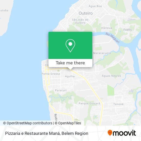 Pizzaria e Restaurante Maná map