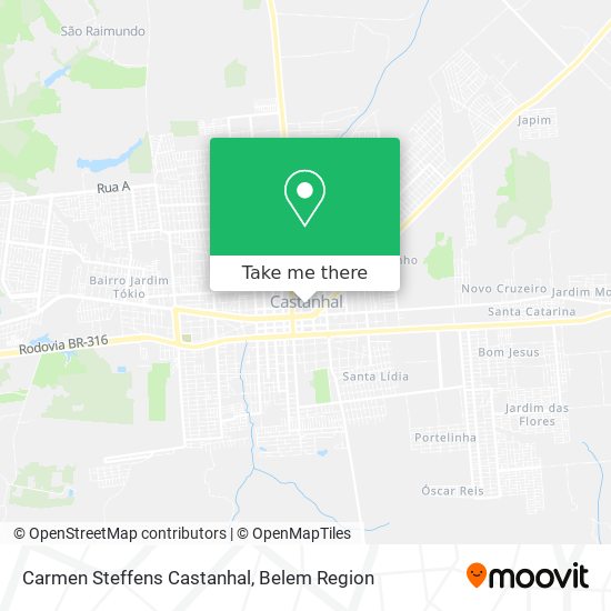 Carmen Steffens Castanhal map