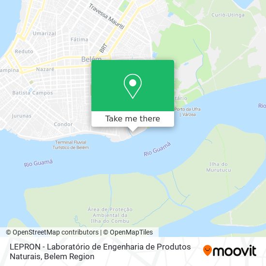 Mapa LEPRON - Laboratório de Engenharia de Produtos Naturais