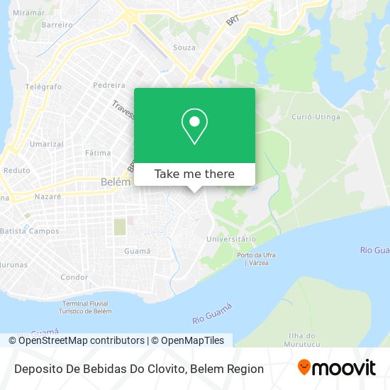 Deposito De Bebidas Do Clovito map