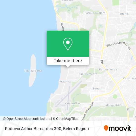 Rodovia Arthur Bernardes 300 map