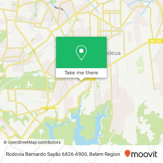 Rodovia Bernardo Sayão 6826-6900 map