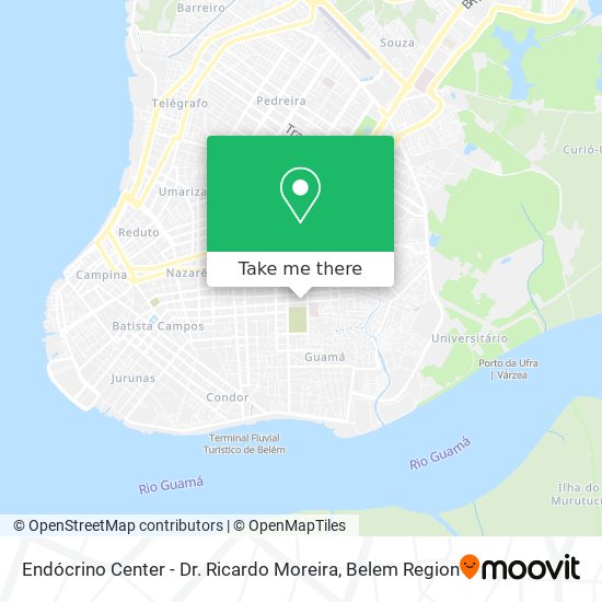 Mapa Endócrino Center - Dr. Ricardo Moreira
