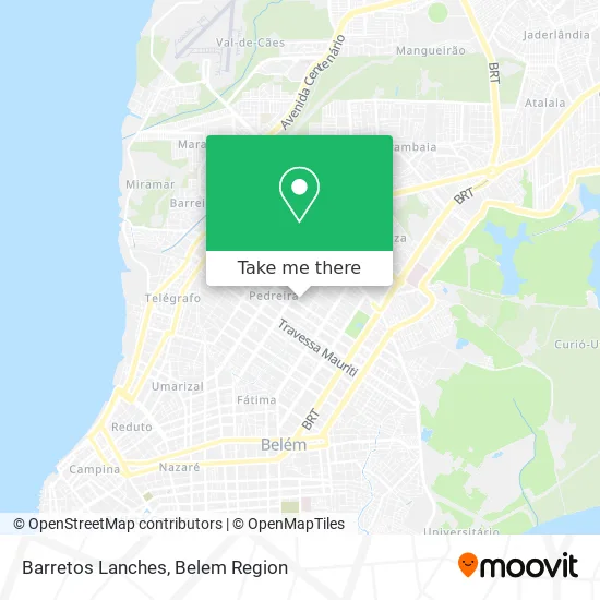 Barretos Lanches map